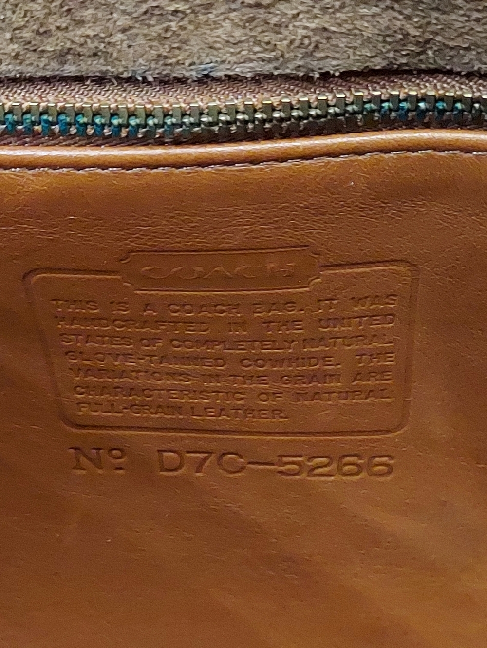 Coach Beekman Vintage Brown Leather Laptop Briefcase with Brass Hardware No 5266 - Picture 5 of 6